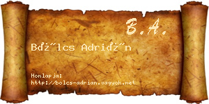 Bölcs Adrián névjegykártya